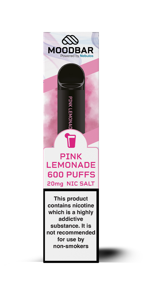  MOODBAR Pink Lemonade 20mg Nicotine Disposable Vape