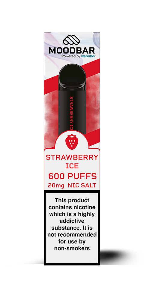 MOODBAR Strawberry Ice 20mg Nicotine disposable